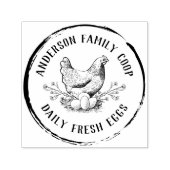 ヴィンテージ国手引き鶏卵カートン セルフインキングスタンプ (デザイン)