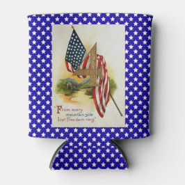 ヴィンテージ国旗の愛国国旗の星とストライプ 缶クーラー