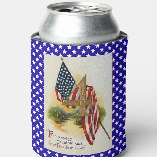 ヴィンテージ国旗の愛国国旗の星とストライプ 缶クーラー
