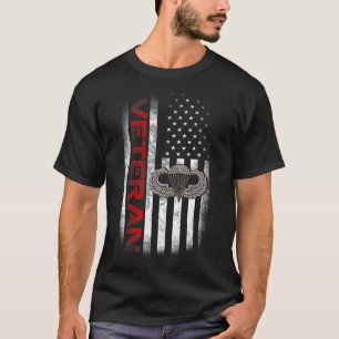 ヴィンテージ国旗の米国空挺師団 Tシャツ