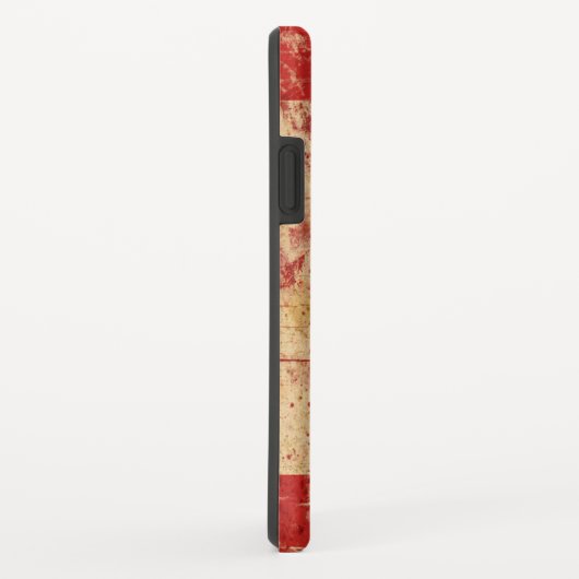 ヴィンテージ国旗カナダのカエデの葉カナダアップル Case-Mate iPhoneケース (裏面/右)