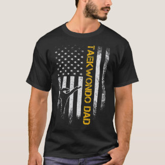 ヴィンテージ国旗コリア・テコンドー訓練パパ Tシャツ