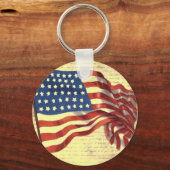ヴィンテージ国旗 キーホルダー (正面)