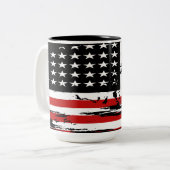 ヴィンテージ国旗 ツートーンマグカップ (正面左)