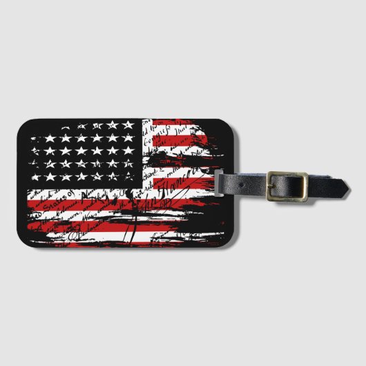 ヴィンテージ国旗 ラゲッジタグ (正面横)