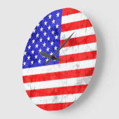 ヴィンテージ国旗 ラージ壁時計 (傾斜)