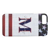 ヴィンテージ国旗Patriotic 7月4日カスタムモノグラム2 Case-Mate iPhoneケース (裏面(横))