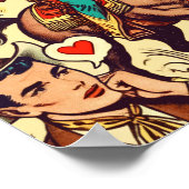 ヴィンテージ国漫画イラストレーション ポスター (角)