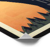 ヴィンテージ国立公園山羊旅行ポスター ポスター (角)