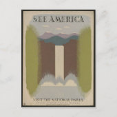 ヴィンテージ国立公園旅行はがき ポストカード (正面)