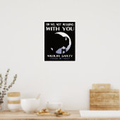 ヴィンテージ国立公園野生動物安全バイソン ポスター (キッチン)