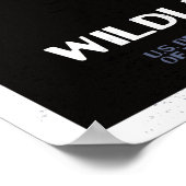 ヴィンテージ国立公園野生動物安全バイソン ポスター (角)