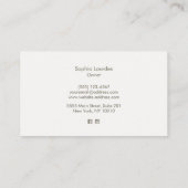 ヴィンテージ国自然素朴再生木材 名刺 (裏面)