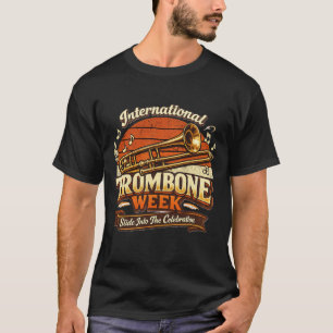 ヴィンテージ国際トロンボーンウィーク トロンボーン奏者 Tシャツ