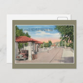 ヴィンテージ国際的ブリッジとカスタムエルパソ2 ポストカード (正面/裏面)