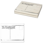 ヴィンテージ国際的ポストカードラバーアートスタンプ ラバースタンプ (押印)