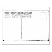 ヴィンテージ国際的ポストカードラバーアートスタンプ ラバースタンプ (インプリント)