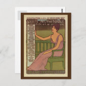 ヴィンテージ国際的万絵画博パリ1897 ポストカード (正面/裏面)