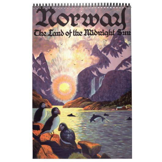 ヴィンテージ国際的旅行ポスター カレンダー (カバー)