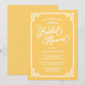 ヴィンテージ国|ブライダルシャワーの招待 招待状 (正面/裏面)