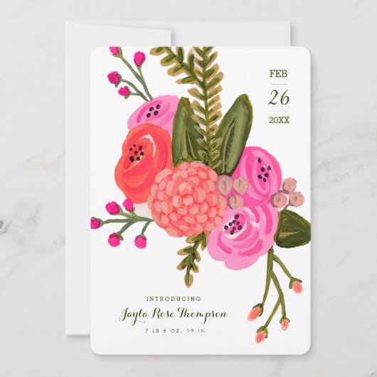 ヴィンテージ園の誕生発表 案内状 (正面)