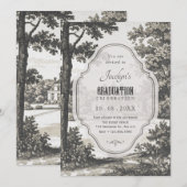 ヴィンテージ園卒業 招待状 (正面/裏面)