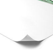 ヴィンテージ園花 |濃い紫色の虹彩 ポスター (角)