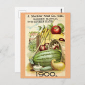 ヴィンテージ園芸果実植物園マニュアル ポストカード (正面/裏面)