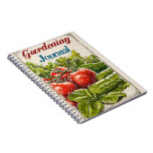 ヴィンテージ園芸用トマトキュウリサラダ ノートブック (右側)