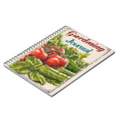 ヴィンテージ園芸用トマトキュウリサラダ ノートブック (左側)