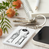 ヴィンテージ園芸用具プルーナーズモノグラム企業の キーホルダー (正面右)