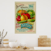 ヴィンテージ園芸用植物種子カタログ ポスター (キッチン)