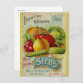 ヴィンテージ園芸用植物種子カタログ ポストカード (正面/裏面)