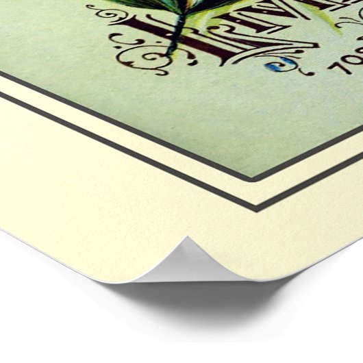 ヴィンテージ園芸花の種子カタログ ポスター (角)