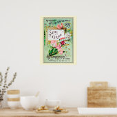 ヴィンテージ園芸花の種子カタログ ポスター (キッチン)