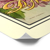 ヴィンテージ園芸花の種子カタログ ポスター (角)