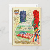 ヴィンテージ園芸花の種子カタログ ポストカード (正面/裏面)