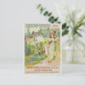 ヴィンテージ園芸花の種子カタログ ポストカード (スタンド正面)