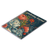 ヴィンテージ園芸花 ノートブック (左側)