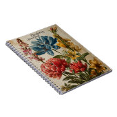 ヴィンテージ園芸花 ノートブック (右側)