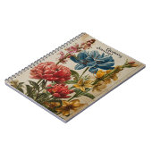 ヴィンテージ園芸花 ノートブック (左側)