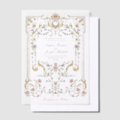 ヴィンテージ園 カラフル| Luxe結婚's ベラム紙招待状 (オフセット)