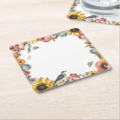 ヴィンテージ園 スクエアペーパーコースター (アングル)