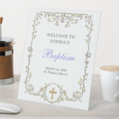 ヴィンテージ園 | バプテカラフルィスエレガントト歓迎 台座サイン (インサイチュ)