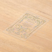 ヴィンテージ園 | バプテカラフルィス アクリル招待状 (レイダウン)