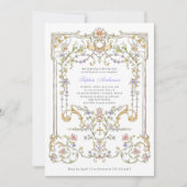 ヴィンテージ園 | バプテカラフルィス 招待状 (正面)