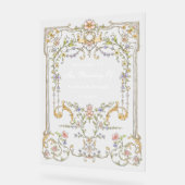 ヴィンテージ園 | ラッカラフルクス結婚の歓迎 アクリルサイン (傾斜)