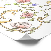 ヴィンテージ園 | ラッカラフルクス結婚の歓迎 ポスター (角)