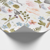 ヴィンテージ園 |水彩 |コテージコア ラッピングペーパー (角)