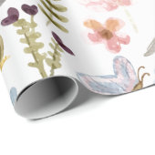 ヴィンテージ園 |水彩 |コテージコア ラッピングペーパー (ロールコーナー)